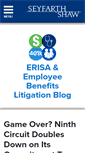 Mobile Screenshot of erisa-employeebenefitslitigationblog.com