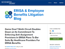 Tablet Screenshot of erisa-employeebenefitslitigationblog.com